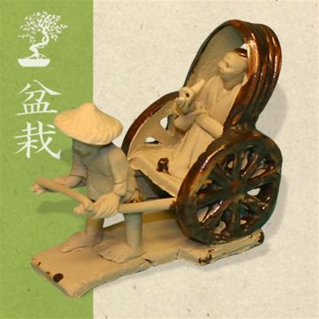 Ceramic Figurine - Man and Cart Ceramic Figurine - Man and Cart