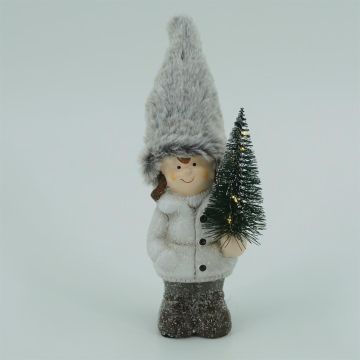 meisje met kerstboom 12x7x24