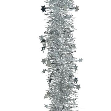 Kerstboom slinger 10 x 270 cm zilvere