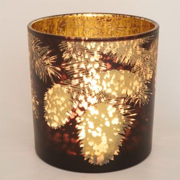 votive-pine-cone-brown-glass-15x15 cm