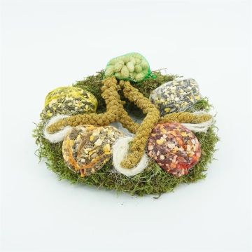 Bird feeder wreath