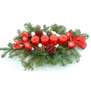 new photo red advent arrangement