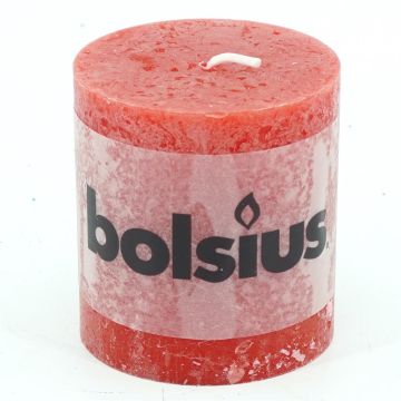 Bolsius stompkaars red 10cm