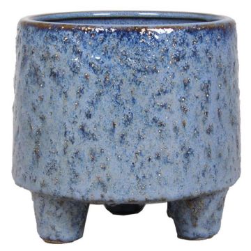15.211 Pot op voet living blauw 11.2 cm