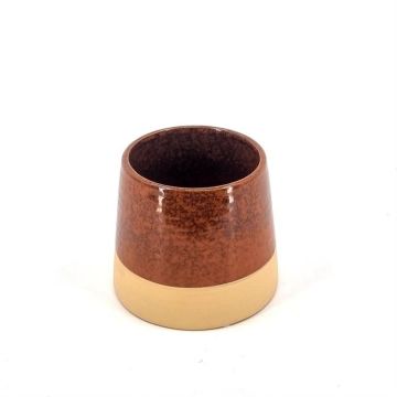 Kurkvormige  pot tweekleurig Ø 13cm