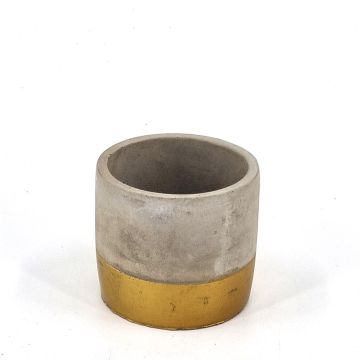 Betone pot met gouden randje 10 cm Betone pot met gouden randje 10 cm