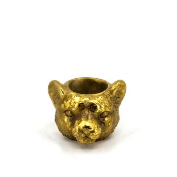 Gouden pot Tiger Head Ø 12 cm Gouden pot Tiger Head Ø 12 cm