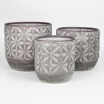 Dakar Metal set D21H22cm D27H25cm D32H28cm