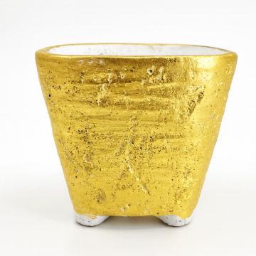 Diara square pot Gold 15 cm