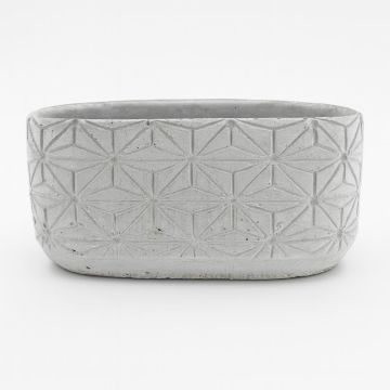 Oval geometric planter